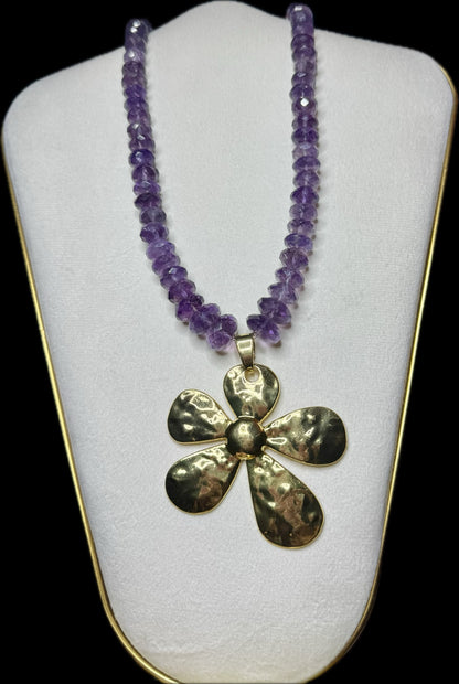 Rena Amethyst Candy Necklace