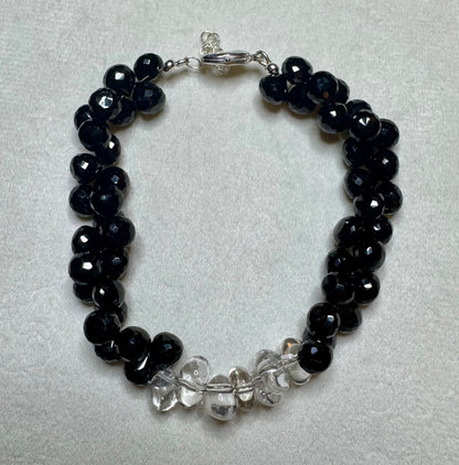 Black Spinel Crystal Quartz Candy Bracelet